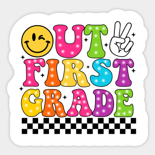 Peace Out School, Graduation First Grade, Last Day of School, End of School Sticker